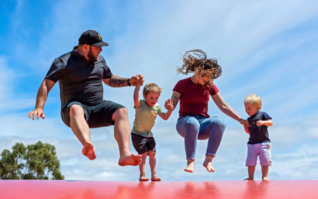Utlimate guide to holiday parks for families bouncing pillow