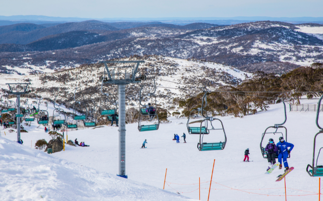 Book a snow getaway to jindabyne chair lift