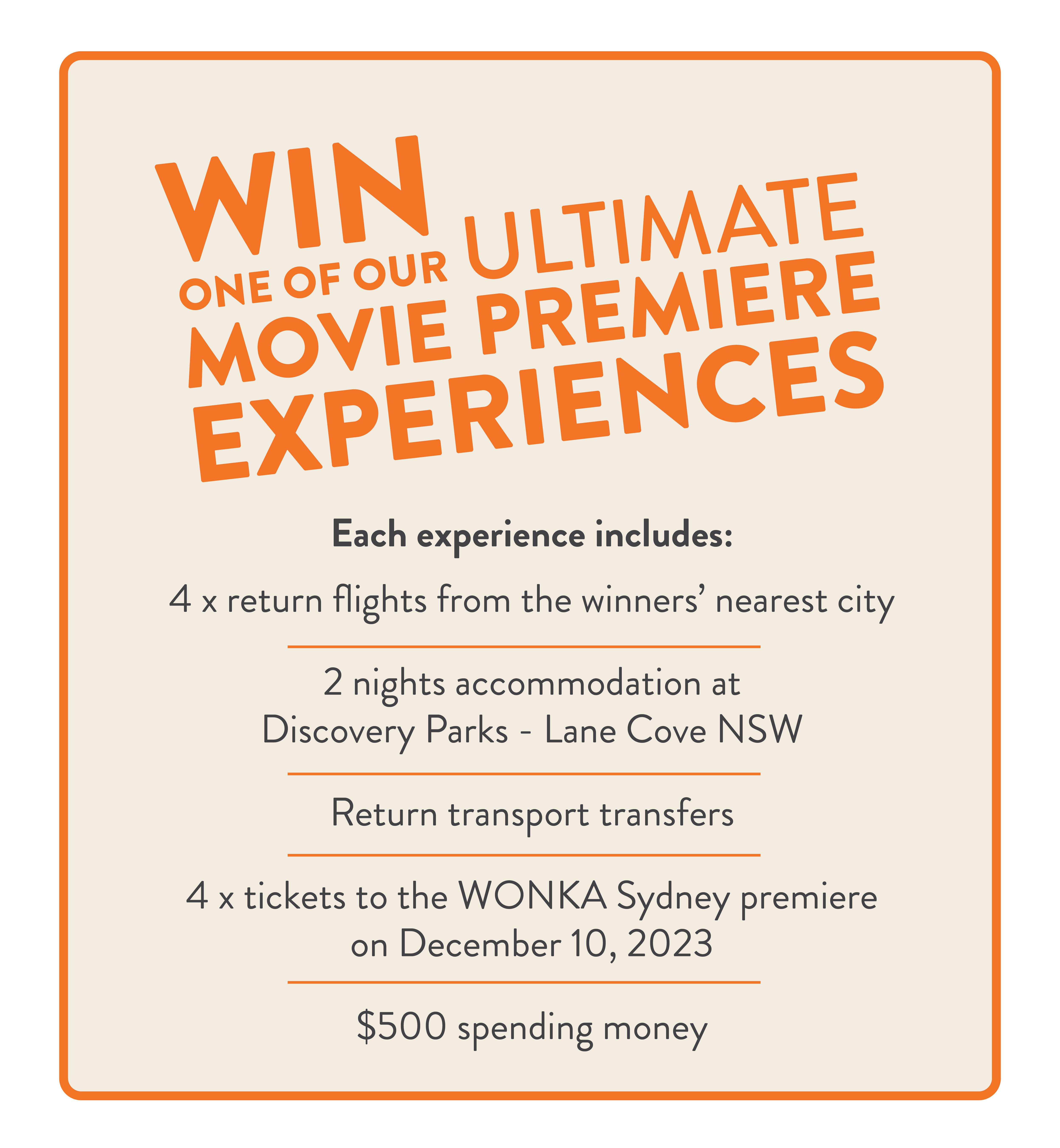 Discovery Parks Wonka Win The Ultimate Experience